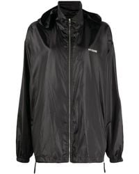 we11done - Logo-Print Hooded Jacket - Lyst