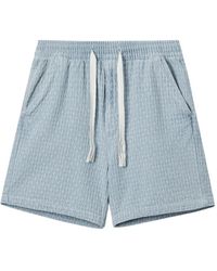 FIVE CM - Drawstring Textured Shorts - Lyst