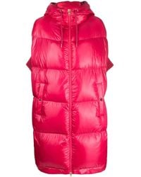 Herno - Hooded Sleeveless Down Coat - Lyst