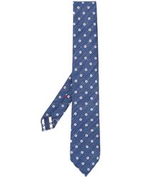 Dell'Oglio Cravatta a pois - Blu