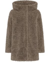 Rrd - Hooded Lamb Coat - Lyst