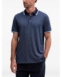 Michael Kors - Pattern Trim Polo Shirt - Lyst