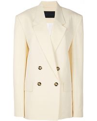 Proenza Schouler Oversized Double Breasted Blazer - Yellow