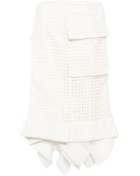 Sacai - Handkerchief Cotton Midi Skirt - Lyst