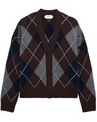 Pringle of Scotland - Argyle Cashmere Cardigan - Lyst