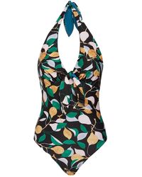 La DoubleJ - Bañador Reversible Con Cuello Halter - Lyst