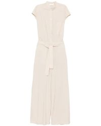 Roberto Collina - Belted Button-Up Jumpsuit - Lyst