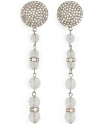 Alessandra Rich - Crystal-Embellished Drop Earrings - Lyst