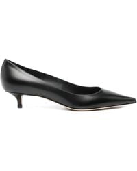 Jimmy Choo - 50Mm Amelia Pointed-Toe Kitten-Heel Pumps - Lyst