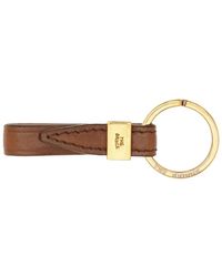 The Bridge - Engraved-Logo Leather-Loop Keyring - Lyst
