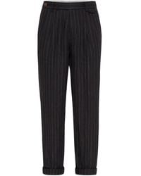Brunello Cucinelli - Trousers - Lyst