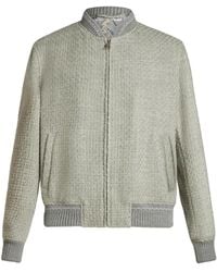 Etro - Zip-Up Wool Bomber Jacket - Lyst