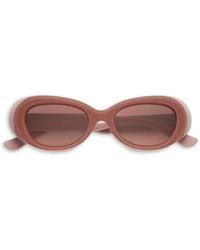 Emmanuelle Khanh - Oval Frame Sunglasses - Lyst
