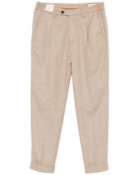 Devore - Pleated Wool Trousers - Lyst