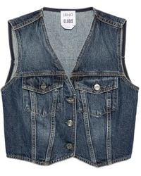 Liu Jo - X Elodie Sleeveless Denim Jacket - Lyst