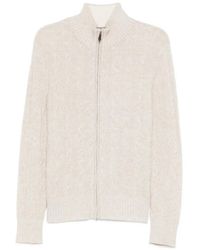 N.Peal Cashmere - Cable Cardigan Mit Reißverschluss - Lyst