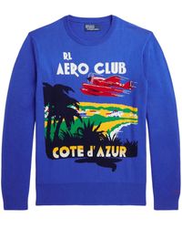 Polo Ralph Lauren - Intarsia-Knit Cotton Jumper - Lyst