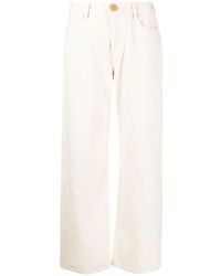 [LOW CLASSIC] / ☆ 25SS COTTON TUCK WIDE PANTS / WHITE Low Classic Wide Leg Pants in White | Lyst