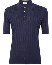 FILIPPO DE LAURENTIIS - Gestricktes Poloshirt - Lyst