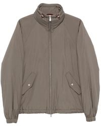 Brunello Cucinelli - High-Neck Raglan-Sleeve Coat - Lyst