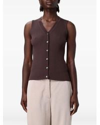 Antonio Marras - Chaleco De Canalé Con Cuello En V - Lyst