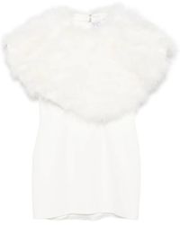 GIUSEPPE DI MORABITO - Kleid mit Federn - Lyst