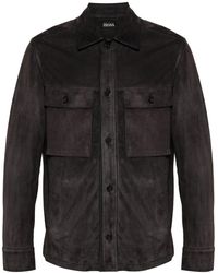 Zegna - Zip-up Shirt Jacket - Lyst