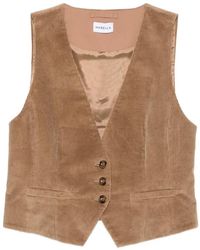 Marella - Corduroy Button-Up Waistcoat - Lyst