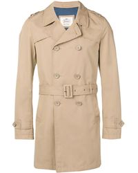 Herno - Double Breasted Trench Coat - Lyst