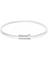 Le Gramme - 9G Pyramid Cable Bracelet - Lyst