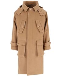 Caruso - Foscari Hooded Button-Up Coat - Lyst