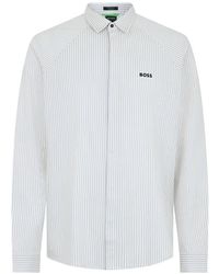 BOSS - Camisa A Rayas - Lyst