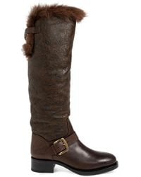 DSquared² - Bottines À Détail De Boucle En Fourrure Artificielle - Lyst