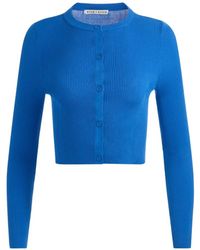 Alice + Olivia - Carson Ribbed-Knit Cardigan - Lyst
