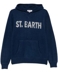 MC2 Saint Barth - Jake Logo-Knit Drawstring Hoodie - Lyst