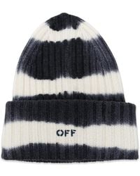 Off-White c/o Virgil Abloh - Tie-Dye Ribbed-Knit Beanie Hat - Lyst