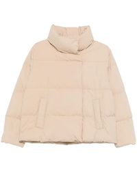 Weekend by Maxmara - Kaiser Funnel-Neck Quilted Jacket - Lyst