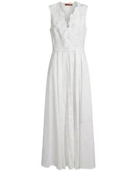 Ermanno Scervino - Lace-Trimmed Sleeveless Maxi Dress - Lyst