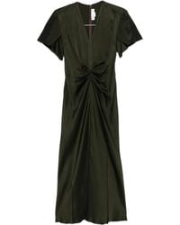 Victoria Beckham - Draped v-neck dress - Lyst