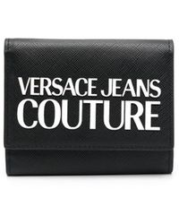 Versace Jeans Couture - Logo-Plaque Leather Wallet - Lyst