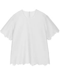 JNBY - Top Con Borde Festoneado - Lyst