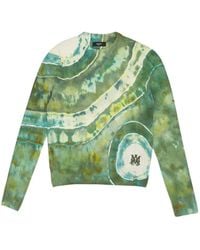 Amiri - Ma Tie Dye Cashmere Crewneck Sweatshirt - Lyst