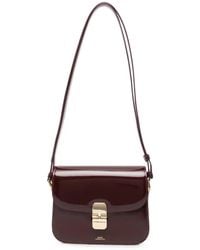 A.P.C. - Petit Sac Porté Épaule Grace En Cuir - Lyst