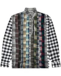 Needles - Camicia Con Design Patchwork - Lyst