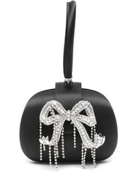 Self-Portrait - Satin Top Handle Clutch Bag Bags - Lyst