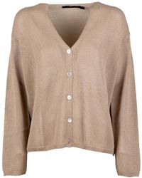 Seventy - V-Neck Buttoned Cardigan - Lyst