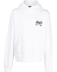 Amiri - Embroidered-Logo Cotton Hoodie - Lyst