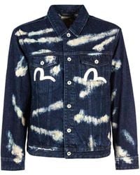 Evisu - Veste En Jean À Boutonnière - Lyst