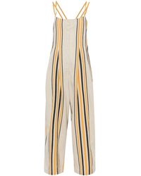 Bode - Namesake Striped Cotton Jumpsuit - Lyst