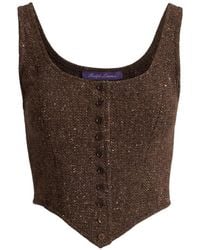 Polo Ralph Lauren - Tweed Buttoned Waistcoat - Lyst